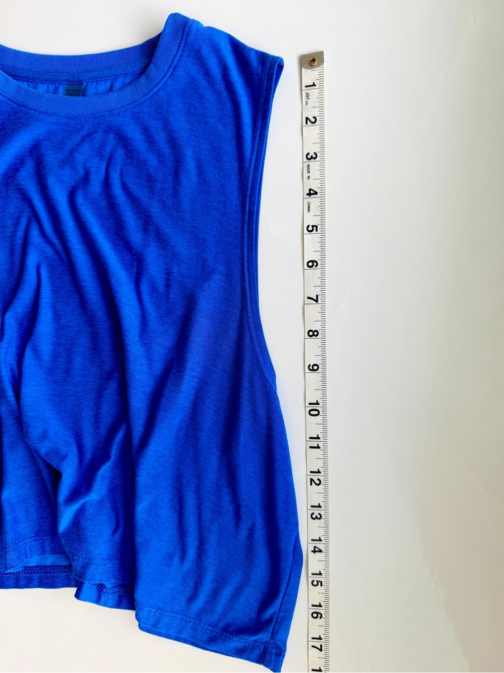 Beyond Yoga Blue Sleeveless Muscle Tank Top Small Made in USA - Picture 3 of 5